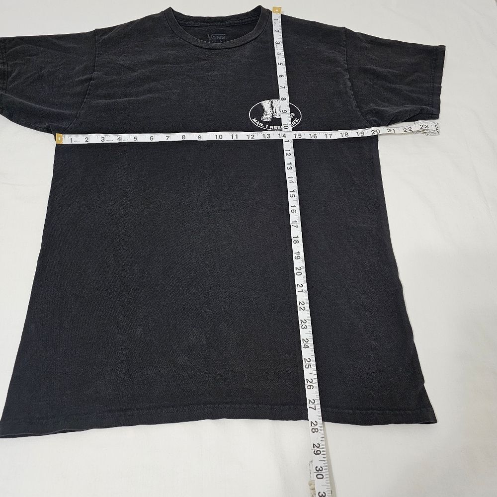 Vans 'Man, I Need Vans' Caveman Black Classic Fit T-Shirt Men's M 100% Cotton - Picture 5 of 7
